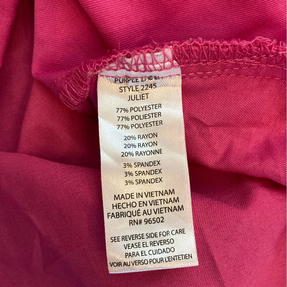 Healing Hands Purple Label Juliet Top & Tori Pants Scrub Set Pink Size Large - Picture 4 of 16